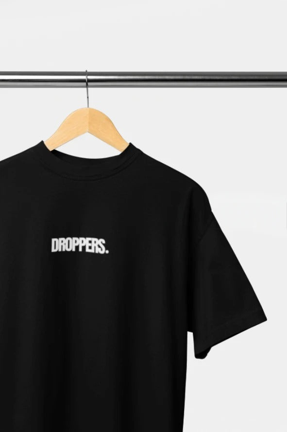 Oversize Black T-Shirt Enjoy The Wind