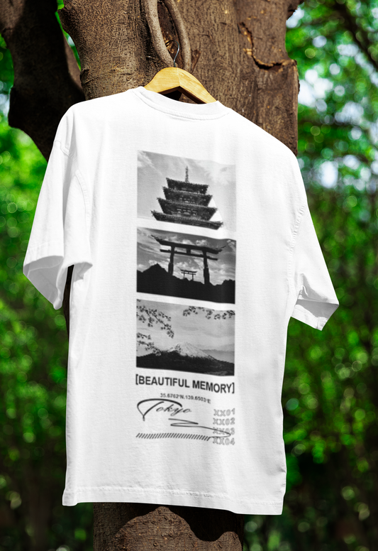 Oversize White T-Shirt Beautiful Memory